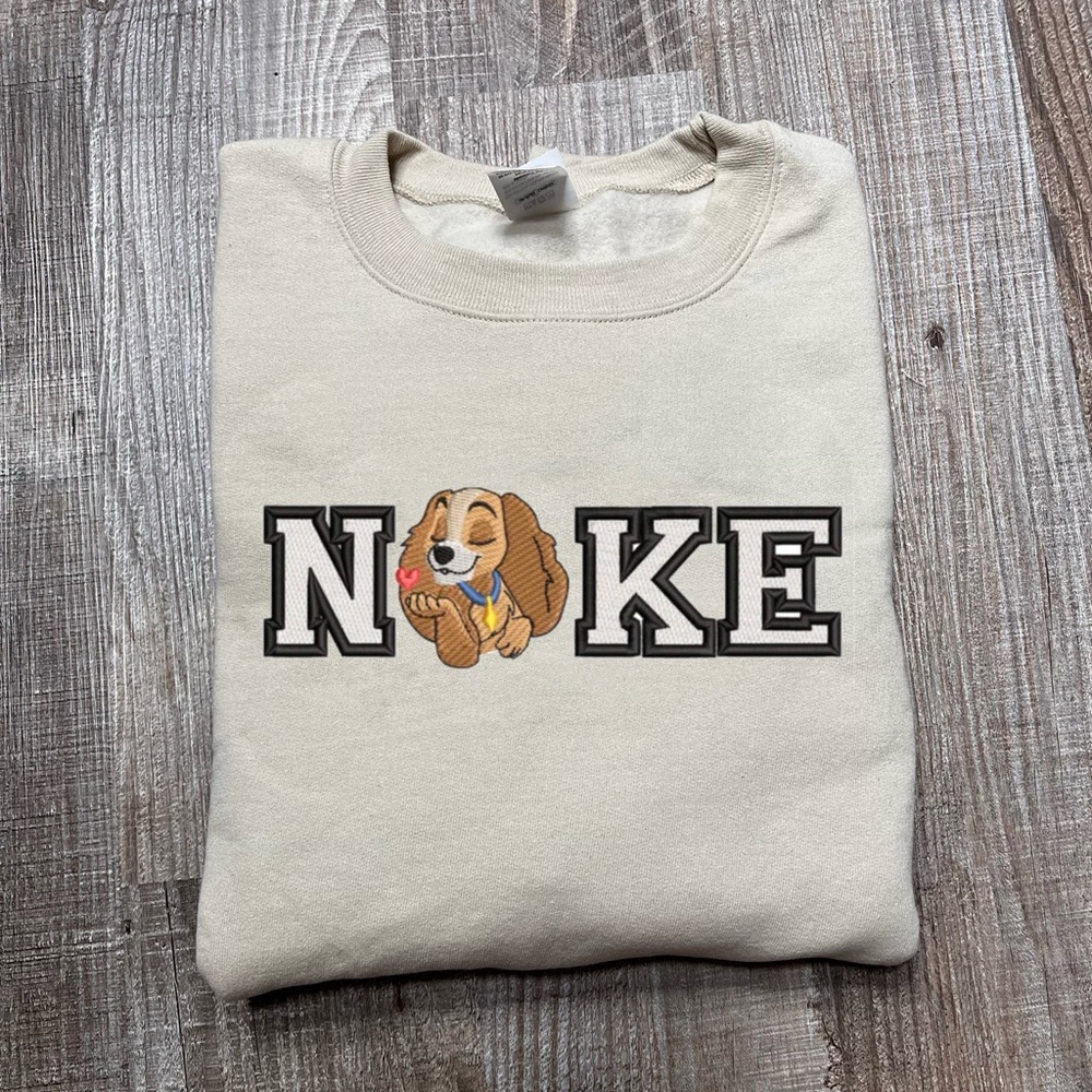 Lady and the tramp embroidered sweatshirt